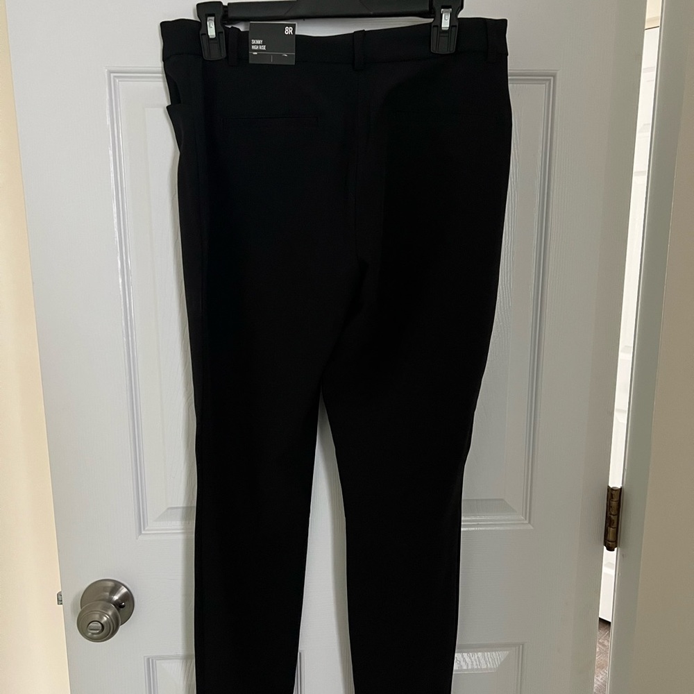 NWT Express Women’s Black Skinny High Rise Dress Pants Size 8